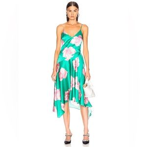 Size 2 Fleur du Mal Handkerchief silk midi Dress